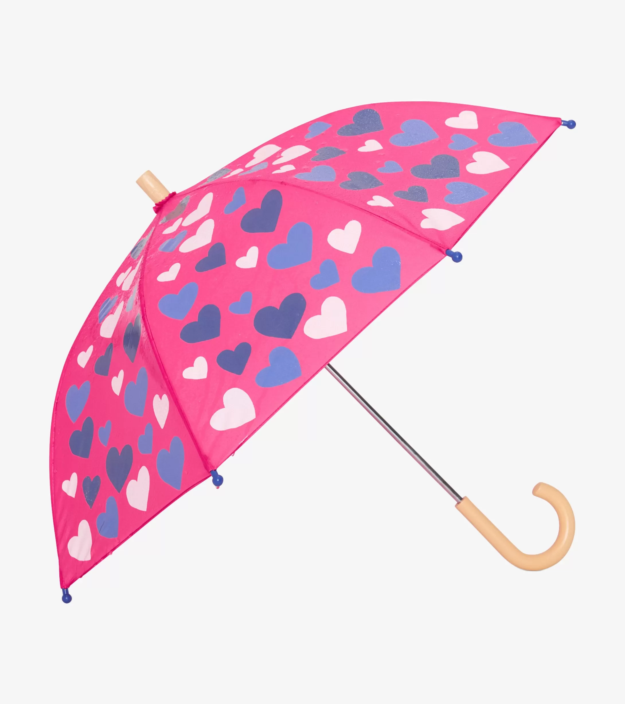 Hatley White Hearts Colour Changing Umbrella Fashion